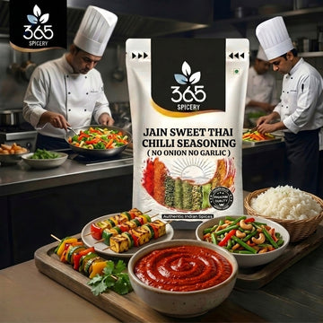 Jain Sweet Thai Chilli Seasoning | No Onion No Garlic | Jain-Friendly | Vegan | For Street Food | 365 Spicery