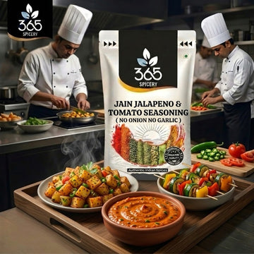 Jain Jalapeno & Tomato Seasoning | No Onion No Garlic | Jain-Friendly | No Artificial Flavours | For Fries | 365 Spicery