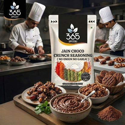 Jain Choco Crunch Seasoning | No Onion No Garlic | Jain-Friendly | Natural Ingredients | For Desserts | 365 Spicery