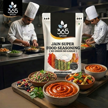 Jain Super Food Seasoning | No Onion No Garlic | Jain-Friendly | Gluten-Free | For Healthy Snacks | 365 Spicery
