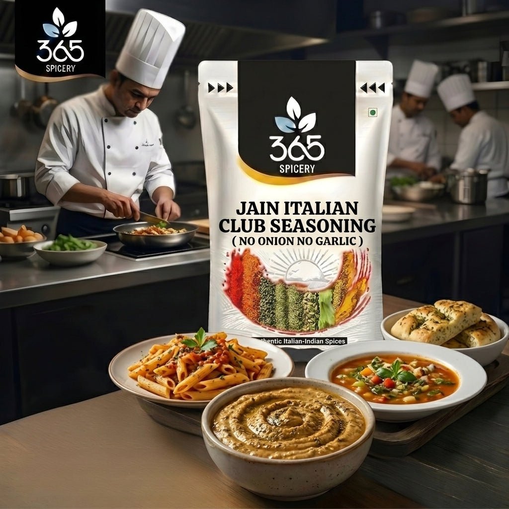 Jain Italian Club Seasoning | No Onion No Garlic | Jain-Friendly | Natural Ingredients | For Pasta | 365 Spicery