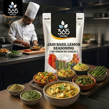 Jain Basil Lemon Seasoning | No Onion No Garlic | Jain-Friendly | Natural Ingredients | For Salads | 365 Spicery