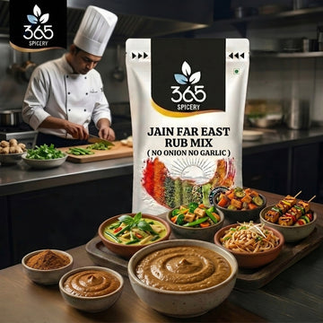 Jain Far East Rub Mix | No Onion No Garlic | Jain-Friendly | Asian Grill & Stir-fry | Natural | 365 Spicery