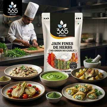 Jain Fines De Herbs | No Onion No Garlic | Jain-Friendly | Classic French Blend | Gluten-Free | 365 Spicery