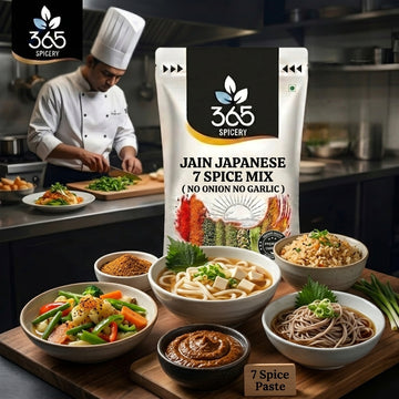 Jain Japanese 7 Spice Mix | No Onion No Garlic | Jain-Friendly | Shichimi Togarashi Style | 365 Spicery