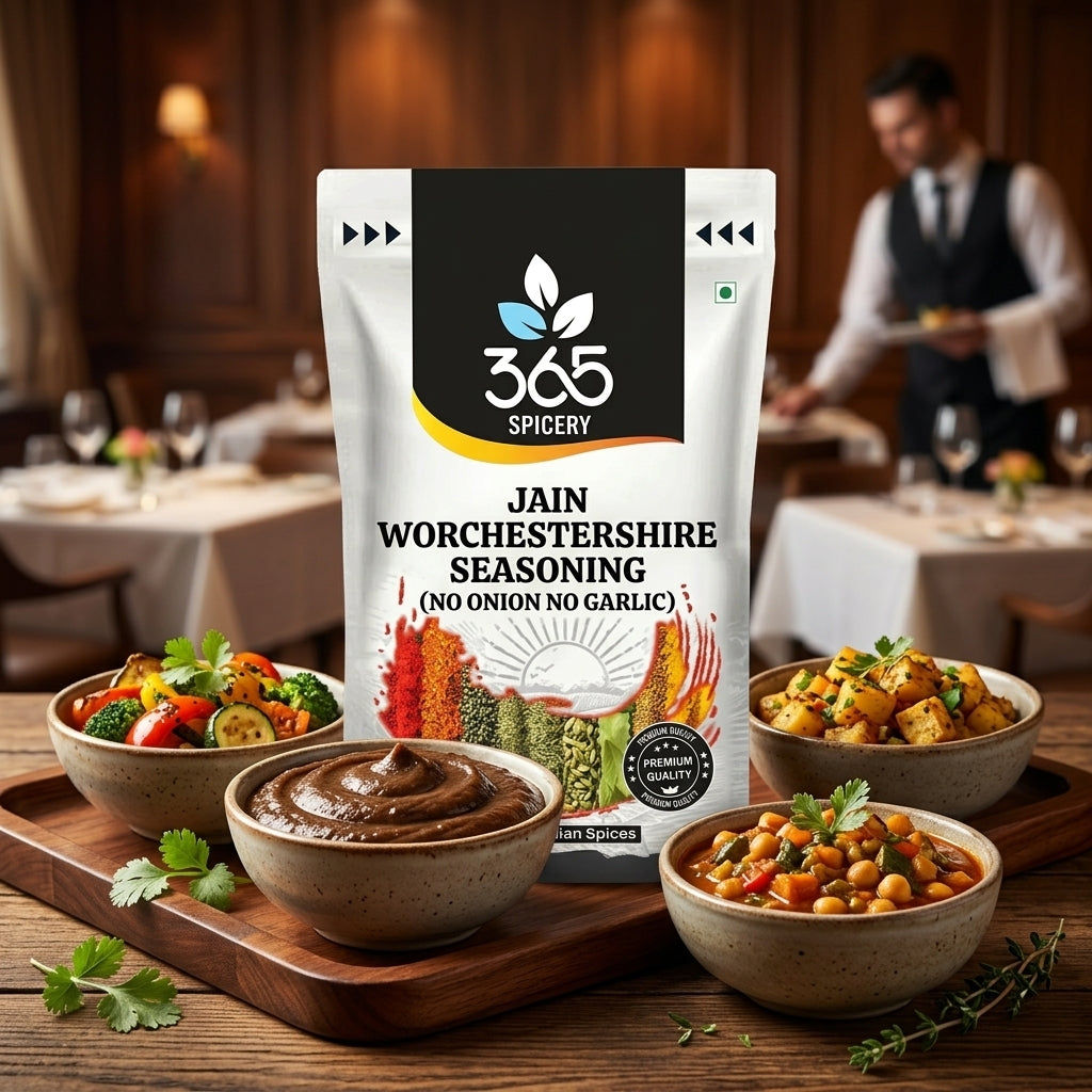 Jain Worchestershire Seasoning | No Onion No Garlic | Jain-Friendly | No Artificial Flavours | 365 Spicery