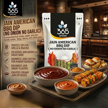 Jain American Bbq Dip | No Onion No Garlic | Jain-Friendly | Premium Quality | Smoky Grill | 365 Spicery