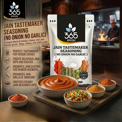 Jain Tastemaker Seasoning | Ultimate Flavour Booster | No Onion No Garlic | Natural | Jain-Friendly | 365 Spicery