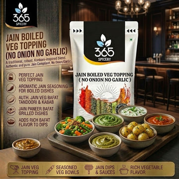 Jain Boiled Veg Topping | Healthy Flavour Enhancer | No Onion No Garlic | No MSG | Jain-Friendly | 365 Spicery