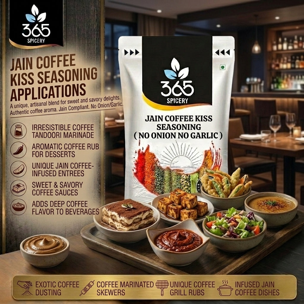 Coffee Kiss Seasoning | Unique Dessert & Snack Spice | No Onion No Garlic | Jain-Friendly | 365 Spicery