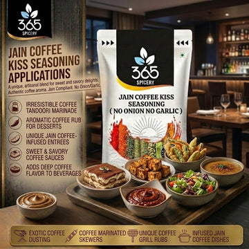 Coffee Kiss Seasoning | Unique Dessert & Snack Spice | No Onion No Garlic | Jain-Friendly | 365 Spicery