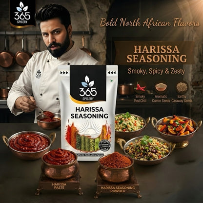 HARISSA SEASONING | Spicy North African Chili Blend | Premium Quality | No MSG | Gluten-Free | 365 Spicery