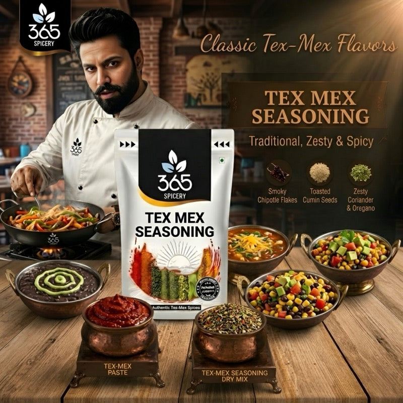 TEX MEX SEASONING | Zesty Spice Blend for Nachos & Tacos | Gluten-Free | No Artificial Flavours | 365 Spicery