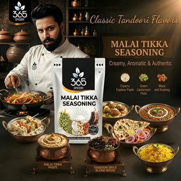 MALAI TIKKA SEASONING | Creamy Mild Spice Blend for Grills | Gluten-Free | No Artificial Flavours | 365 Spicery