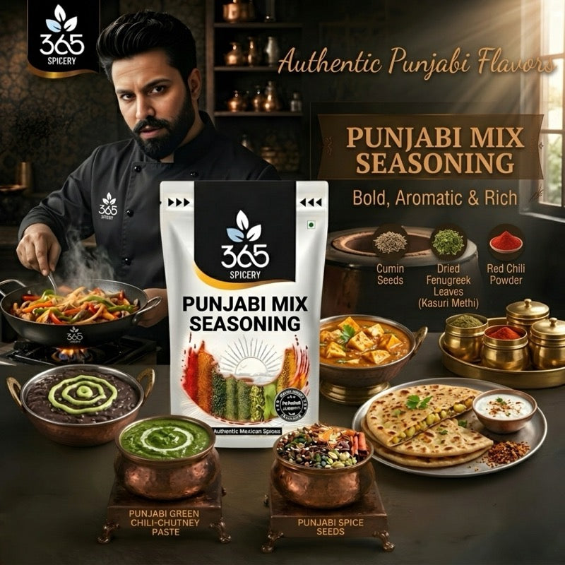 PUNJABI MIX SEASONING | Bold Authentic Indian Spice Blend | Premium Quality | No MSG | 365 Spicery
