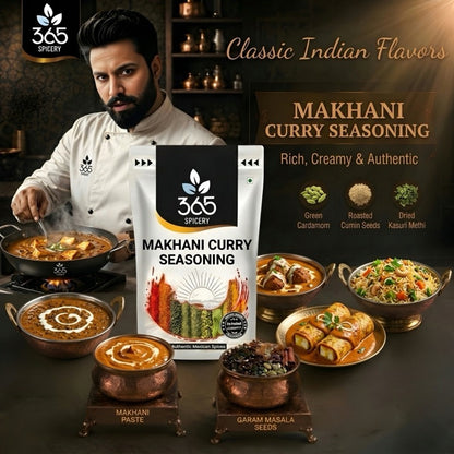 MAKHANI CURRY SEASONING | Rich Gravy Spice Blend | Premium Quality | No Artificial Colours | 365 Spicery