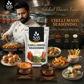 CHILLI MAYO SEASONING | Creamy & Spicy Snack Blend | Natural Ingredients | Vegan | 365 Spicery
