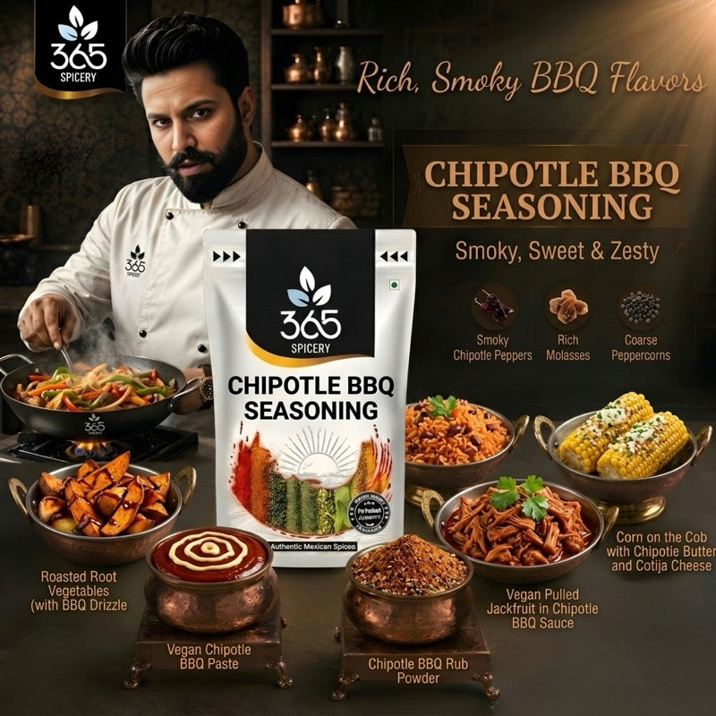 CHIPOTLE BBQ SEASONING | Smokey & Spicy Grill Rub | Gluten-Free | No MSG | 365 Spicery