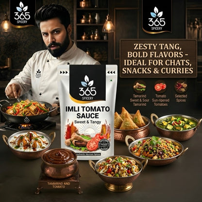 IMLI TOMATO SAUCE | Sweet & Tangy Tamarind Blend | No MSG | Premium Quality | 365 Spicery