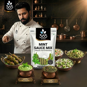 MINT SAUCE MIX | Refreshing Herb Blend | Gluten-Free | No Artificial Colours | 365 Spicery