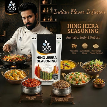 HING JEERA SEASONING | Aromatic Digestive Spice Mix | Natural Ingredients | Vegan | 365 Spicery