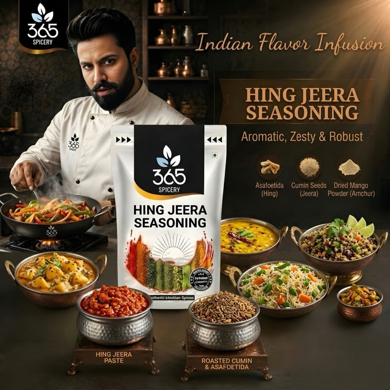 HING JEERA SEASONING | Aromatic Digestive Spice Mix | Natural Ingredients | Vegan | 365 Spicery