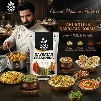 NAVRATAN SEASONING | Traditional Multi-Spice Blend | Premium Quality | Vegan | 365 Spicery