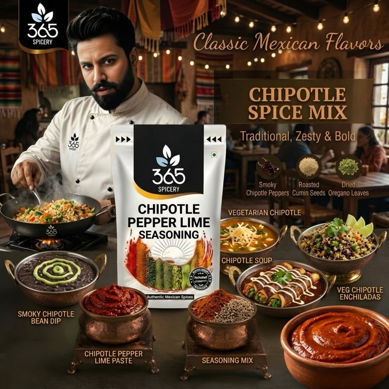CHIPOTLE PEPPER LIME SEASONING | Bold Smokey Citrus Blend | Natural Ingredients | 365 Spicery