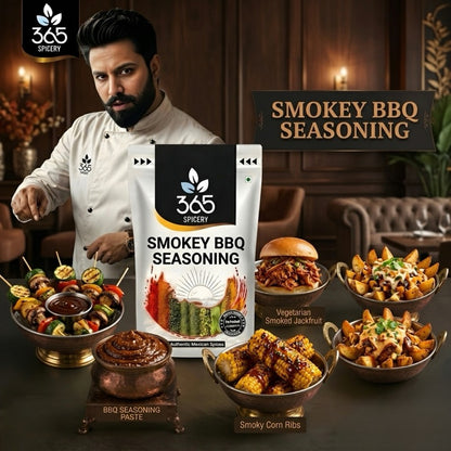 SMOKEY BBQ SEASONING | Rich Grill & Popcorn Spice | No MSG | Natural Ingredients | 365 Spicery