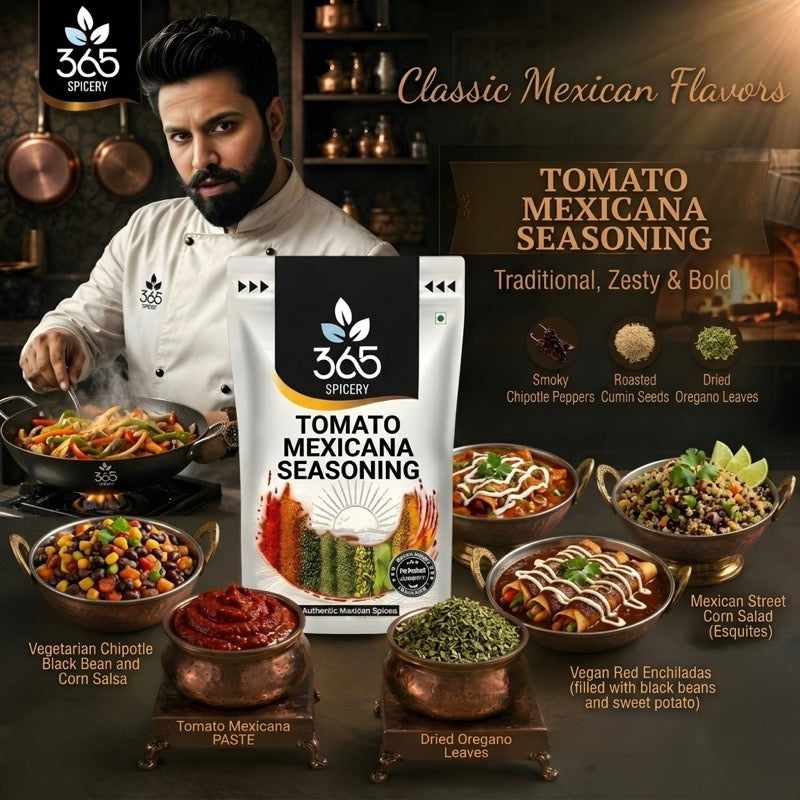TOMATO MEXICANA SEASONING | Tangy Salsa Style Spice | No Artificial Flavours | 365 Spicery