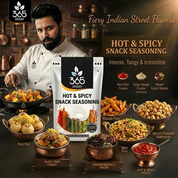 HOT & SPICY SNACK SEASONING | Fiery Blend for Fries | Natural Ingredients | Vegan | 365 Spicery
