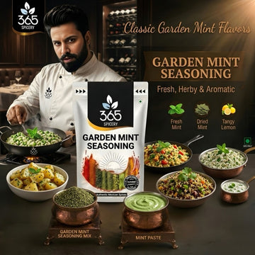 GARDEN MINT SEASONING | Fresh Cooling Herb Mix | Gluten-Free | No Artificial Colours | 365 Spicery