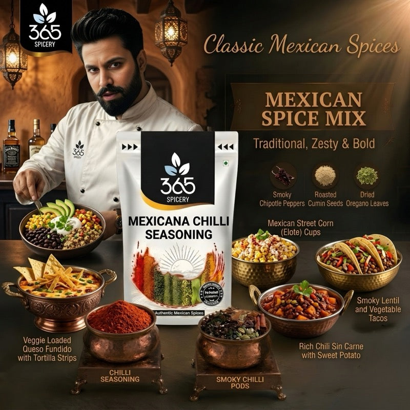 MEXICAN SPICE MIX | Bold Street Food Flavour | Gluten-Free | No Artificial Colours | 365 Spicery