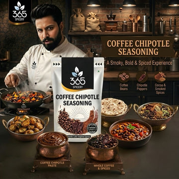 COFFEE CHIPOTLE SEASONING | Bold Smoky Grill Rub | Vegan | No MSG | Premium Quality | 365 Spicery