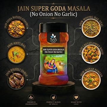 Jain Super Goda Masala | No Onion No Garlic | Jain-Friendly | Vegan | Traditional Maharashtrian | 365 Spicery