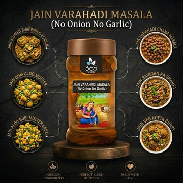Jain Varahadi Masala | No Onion No Garlic | Jain-Friendly | No Artificial Flavours | Authentic Taste | 365 Spicery