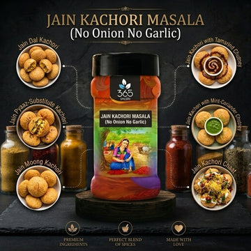 Jain Kachori Masala | No Onion No Garlic | Jain-Friendly | Traditional Savory Filling Mix | 365 Spicery