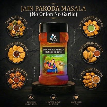 Jain Pakoda Masala | No Onion No Garlic | Jain-Friendly | Crispy Fritter Spice Mix | 365 Spicery