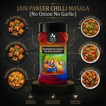 Jain Paneer Chilli Masala | No Onion No Garlic | Jain-Friendly | Perfect Indo-Chinese Blend | 365 Spicery