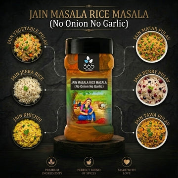 Jain Masala Rice Masala | No Onion No Garlic | Jain-Friendly | Perfect Everyday Seasoning | 365 Spicery