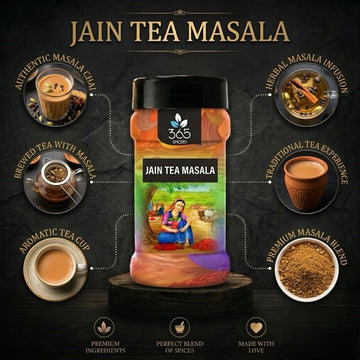 Jain Tea Masala | Aromatic Chai Spice Mix | No Artificial Colours | Vegan & Gluten-Free | 365 Spicery