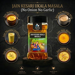 Jain Kesari Ukala Masala | No Onion No Garlic | Jain-Friendly | Saffron Infused Milk Blend | 365 Spicery