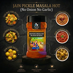Jain Pickle Masala - Hot | No Onion No Garlic | Jain-Friendly | Traditional Preservative-Free | 365 Spicery