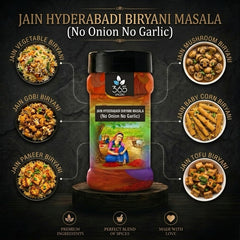 Jain Hyderabadi Biryani Masala | No Onion No Garlic | Jain-Friendly | Authentic Spices | Gluten-Free | 365 Spicery