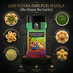 Jain Pudina Pani Puri Masala | No Onion No Garlic | Jain-Friendly | Refreshing Mint Blend | Vegan | 365 Spicery