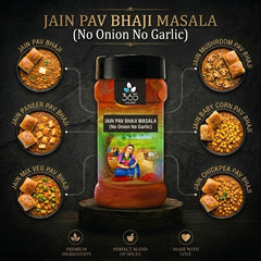 Jain Pav Bhaji Masala | No Onion No Garlic | Jain-Friendly | Premium Quality | Traditional Recipe | 365 Spicery