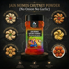 Jain Momos Chutney Powder | No Onion No Garlic | Jain-Friendly | Spicy & Vegan | Premium Quality Dip | 365 Spicery