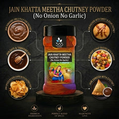Jain Khatta Meetha Chutney Powder | No Onion No Garlic | Jain-Friendly | Sweet & Sour Snack Dip | 365 Spicery