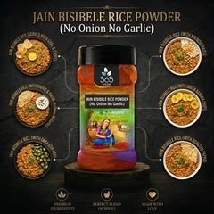 Jain Bisibele Rice Powder | No Onion No Garlic | Jain-Friendly | No Artificial Colours | Comfort Food | 365 Spicery