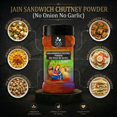 Jain Sandwich Chutney Powder | No Onion No Garlic | Jain-Friendly | Gluten-Free | Natural Ingredients | 365 Spicery